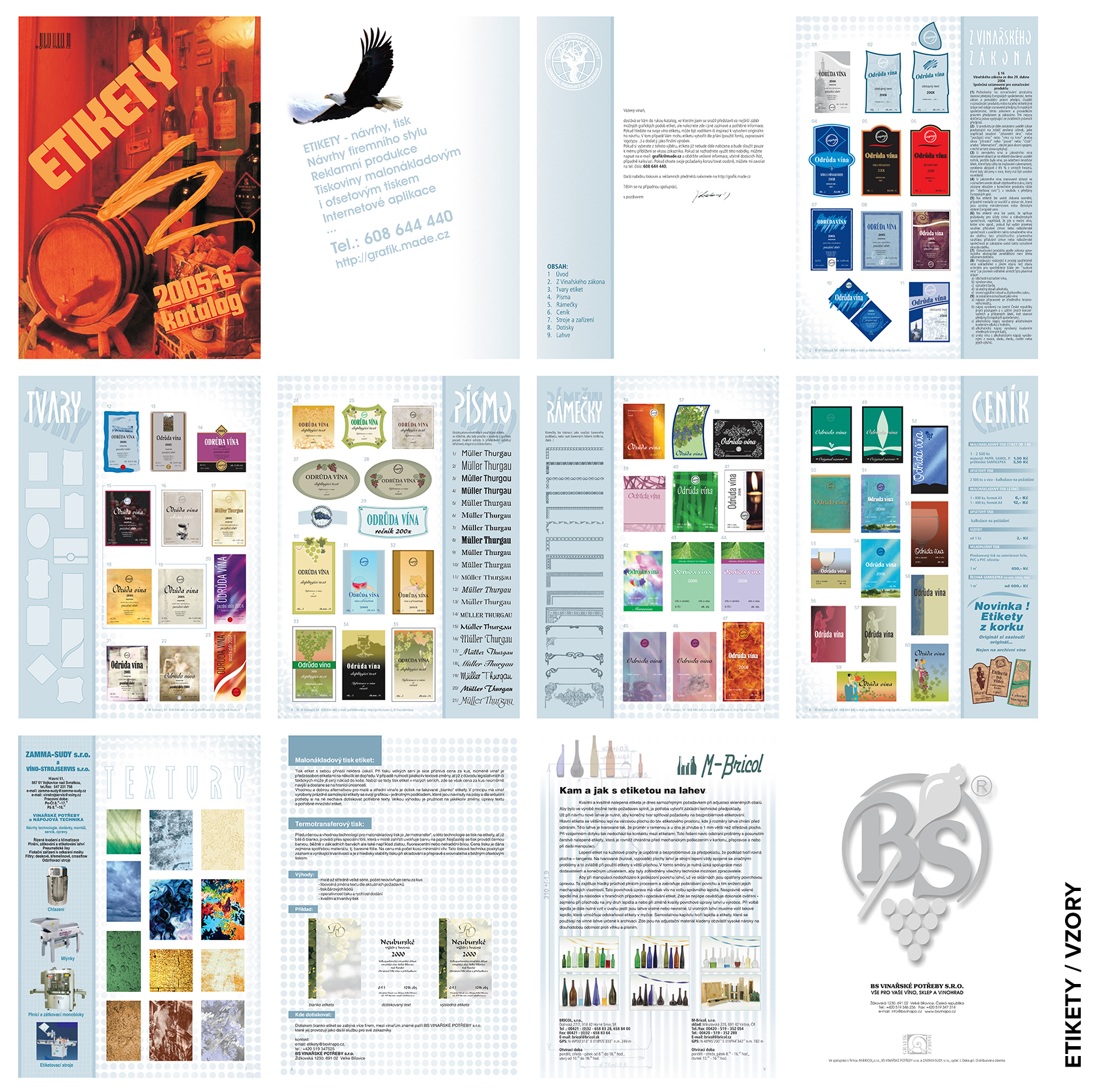 Etikety - vzory